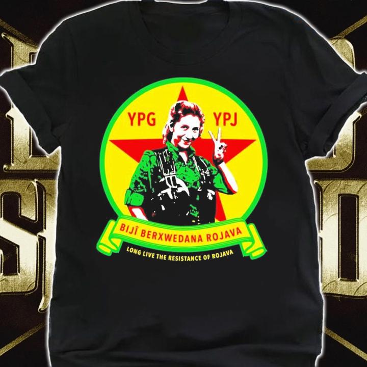 YPG YPJ Biji Berxwedana Rojava long live the resistance of Rojave shirt t-shirt