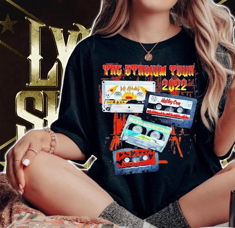 The Stadium Tour 2022 Motley Def Rock Band T-Shirt t-shirt