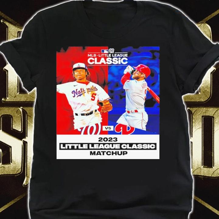 Washington National Vs Philadelphia Phillies 2023 Little League Classic Matchup Shirt t-shirt
