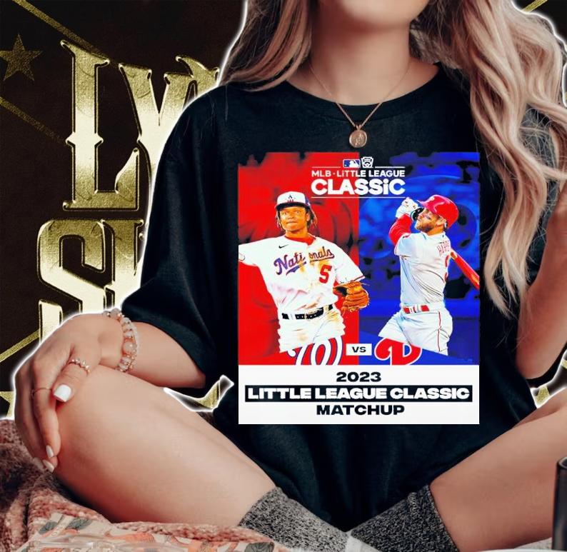 Washington National Vs Philadelphia Phillies 2023 Little League Classic Matchup Shirt t-shirt