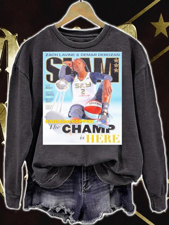Zach Lavine Demar Derozan Slam Kahleah Copper The Champ Is Here Shirt t-shirt