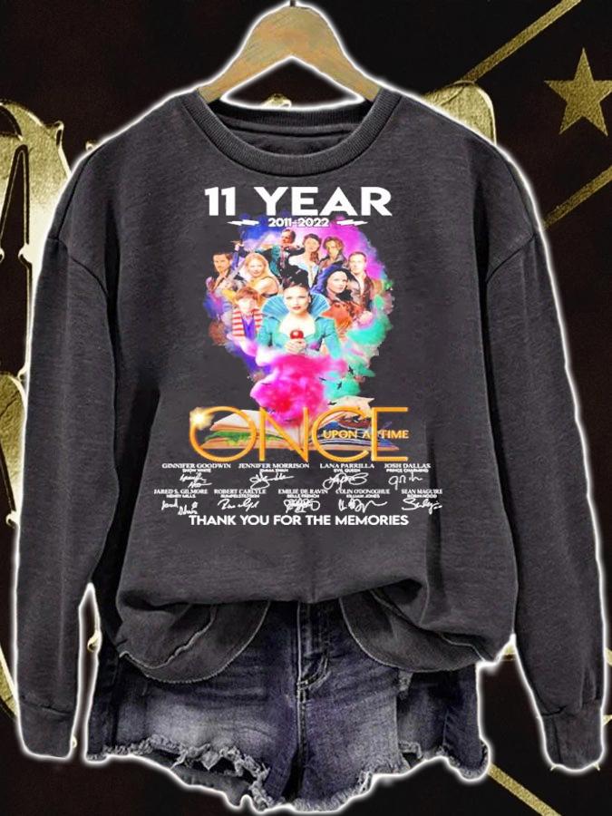 11 Years 2011-2022 Once Upon A Time Signatures Thank You For The Memories Shirt t-shirt