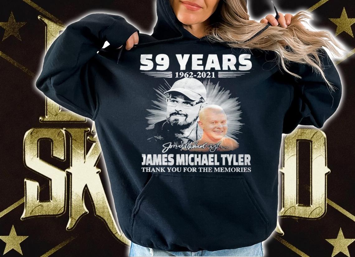 59 Years 1962-2021 James Michael Tyler Thank You For The Memories Shirt t-shirt hoodie
