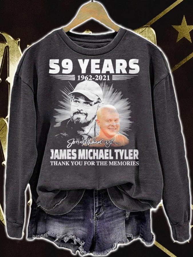 59 Years 1962-2021 James Michael Tyler Thank You For The Memories Shirt t-shirt sweatshirt