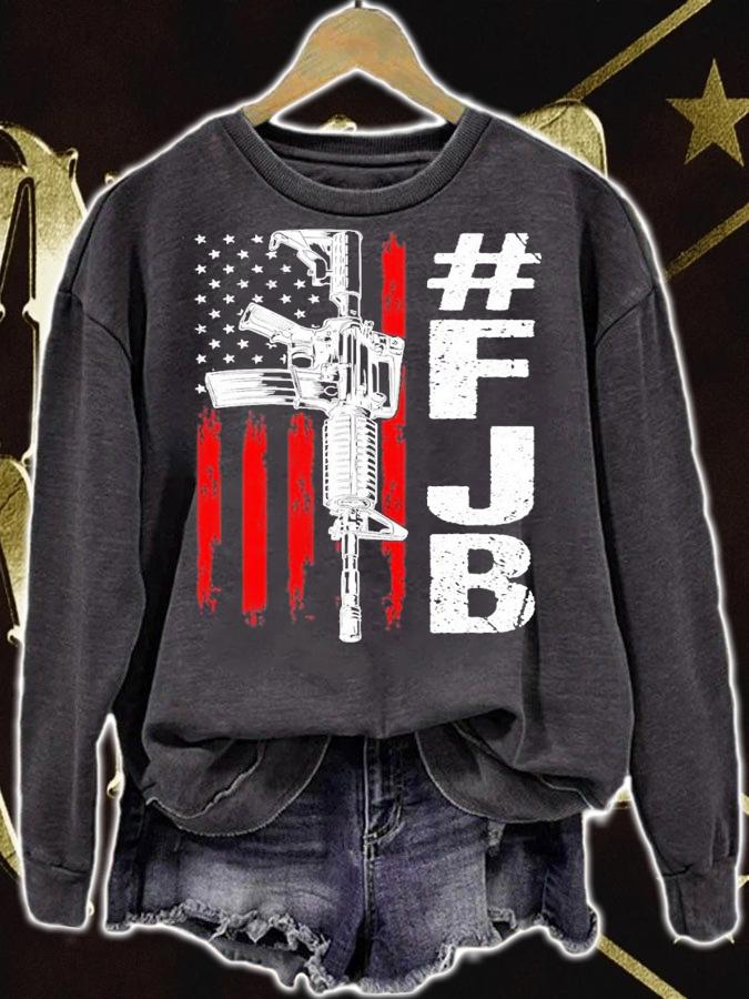 #FJB Pro America Fuck Joe Biden FJB Gun USA Distressed Flag Shirt t-shirt