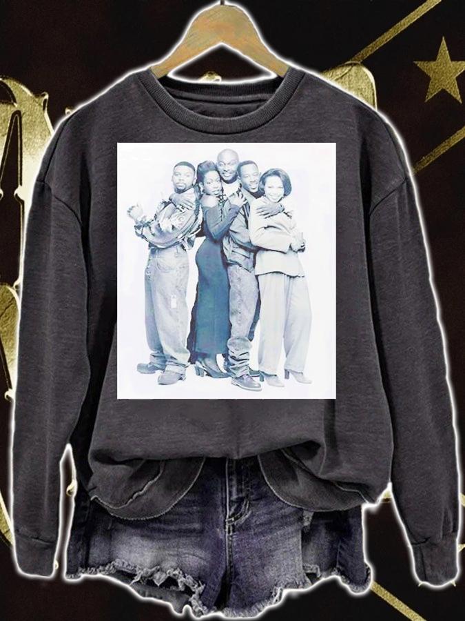 1993 Press Photo Carl Payne Tichina Arnold And Tommy Ford On Martin On Fox T-Shirt t-shirt sweatshirt