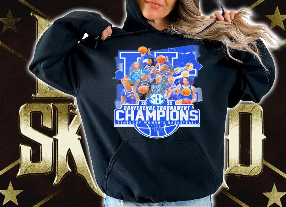2022 SEC Conference Tournament Champions Kentucky Women's Basketball T-Shirt t-shirt