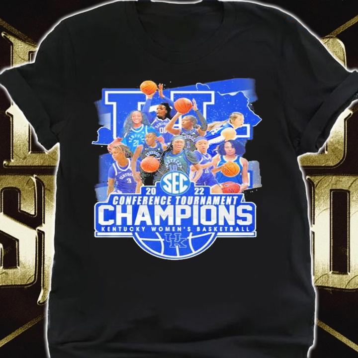 2022 SEC Conference Tournament Champions Kentucky Women's Basketball T-Shirt t-shirt