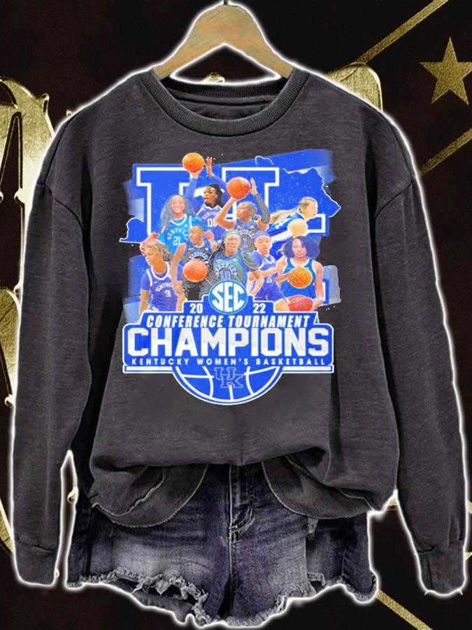 2022 SEC Conference Tournament Champions Kentucky Women's Basketball T-Shirt t-shirt