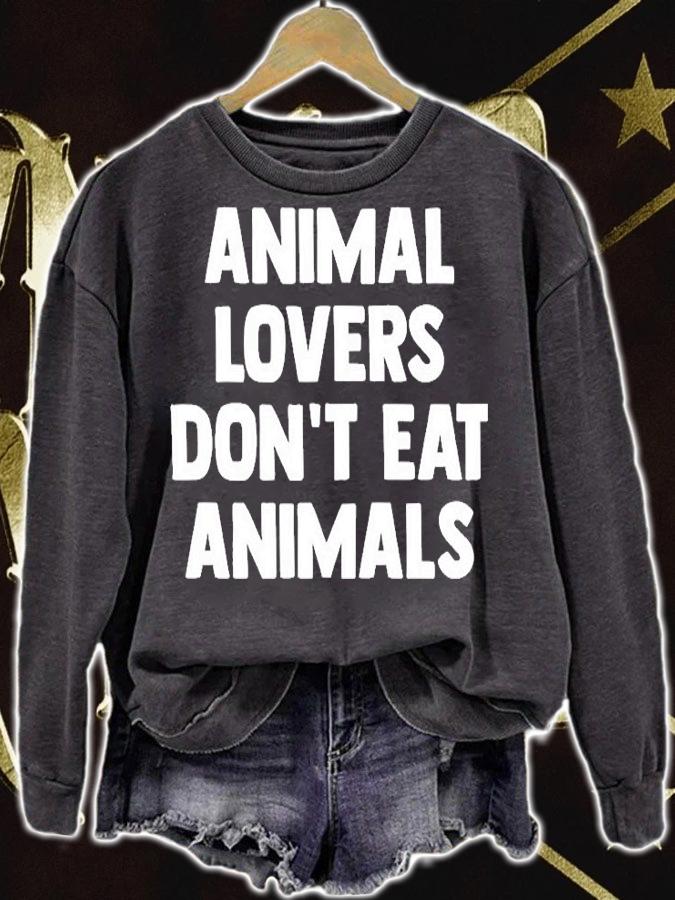 Animal Lovers Dont Eat Animals T-Shirt t-shirt