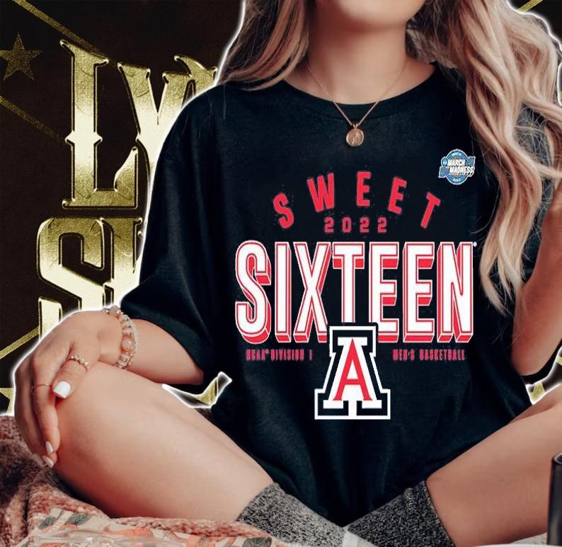 Arizona Wildcats 2022 NCAA Men's Basketball Tournament March Madness Sweet Sixteen Jumpball T-Shirt t-shirt