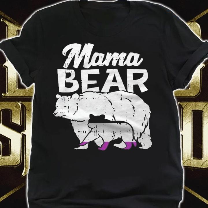 Asexual Pride Mama Bear Ace Flag Lgbtq Mom Ally Gift T-shirt t-shirt shirt