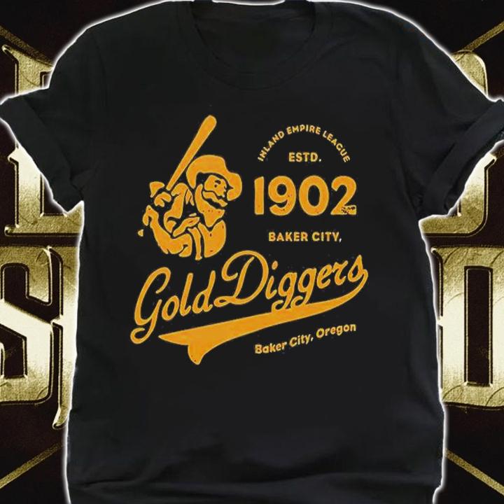 Baker City Gold Diggers Oregon Vintage Minor League Baseball T-Shirt t-shirt