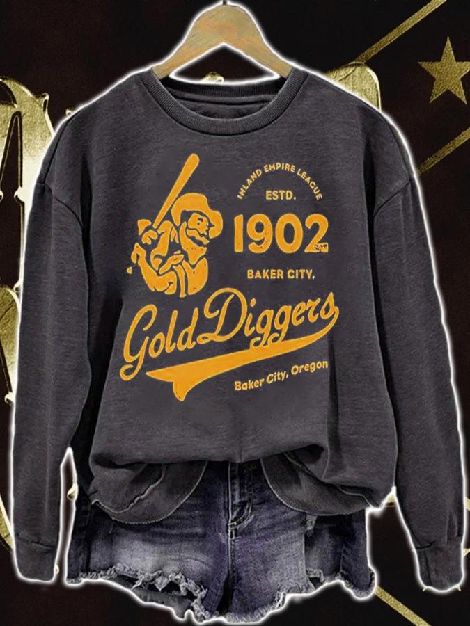 Baker City Gold Diggers Oregon Vintage Minor League Baseball T-Shirt t-shirt