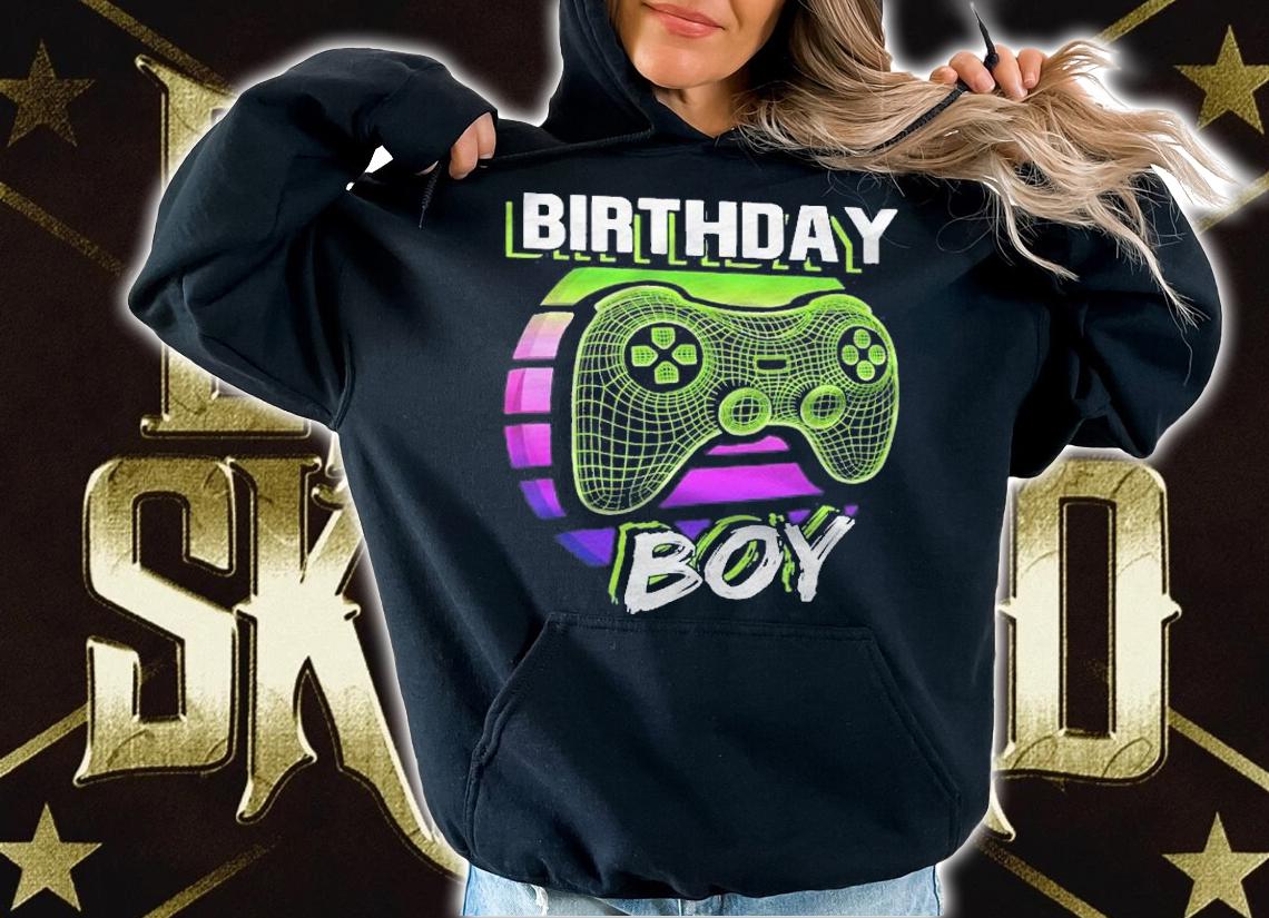 Birthday Boy Video Game Controller Birthday Gamer Boys Shirt t-shirt