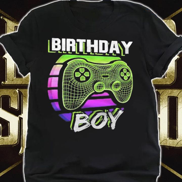 Birthday Boy Video Game Controller Birthday Gamer Boys Shirt t-shirt