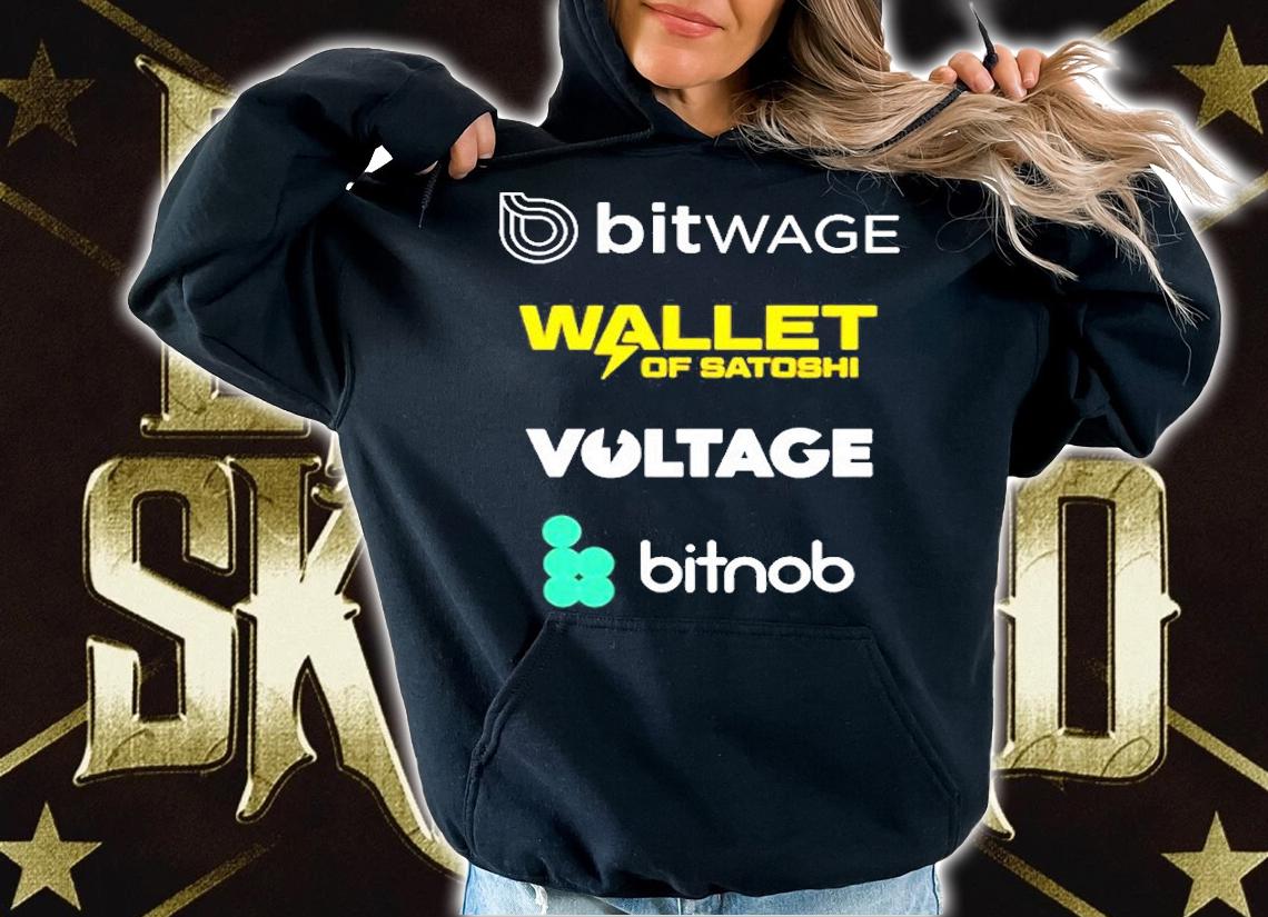 Bitwage Wallet Of Satoshi Voltage Bitnob T-Shirt t-shirt hoodie