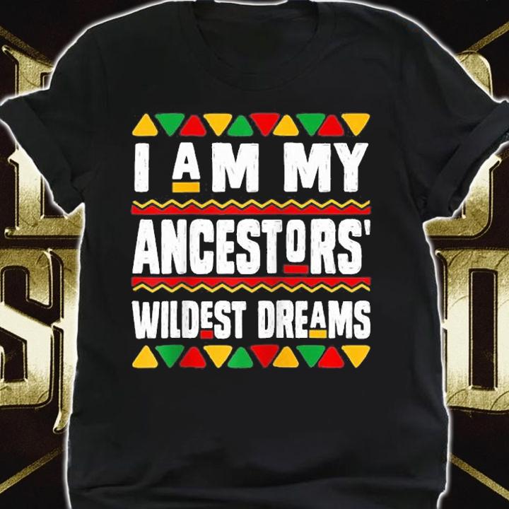 Black History Gift I Am My Ancestors Wildest Dream T-Shirt t-shirt shirt