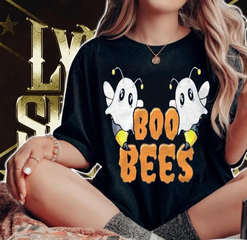 Boo Bees Funny Boobs Tits Halloween Costume Party Sexy Women Shirt t-shirt