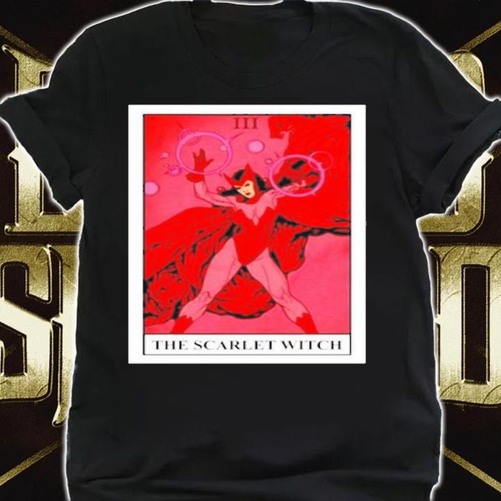 Boxlunch Exclusive Marvel Scarlet Witch Tarot Card Shirt t-shirt shirt
