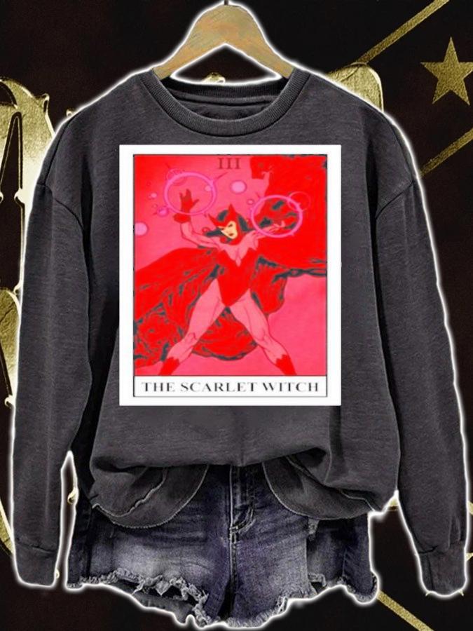 Boxlunch Exclusive Marvel Scarlet Witch Tarot Card Shirt t-shirt sweatshirt