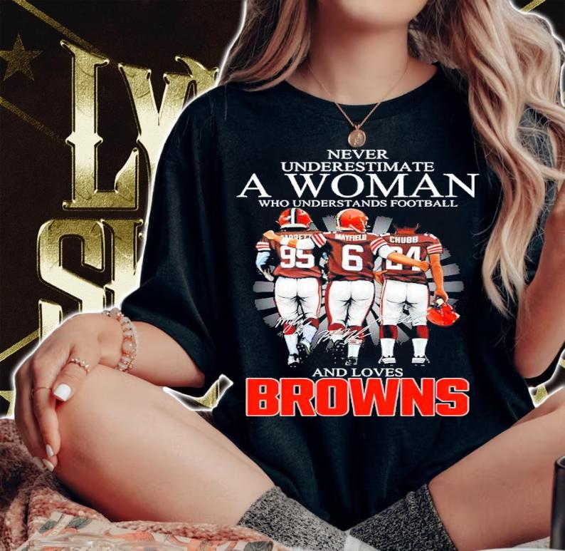 Browns Cleveland Myles Garrett Mayfield Chubb signature shirt t-shirt