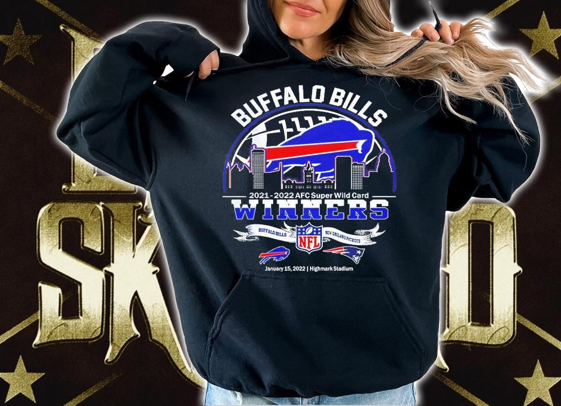 Buffalo Bills 2021 2022 Afc Super Wild Card Winners Buffalo Bills Vs New England Patriots T-Shirt t-shirt hoodie