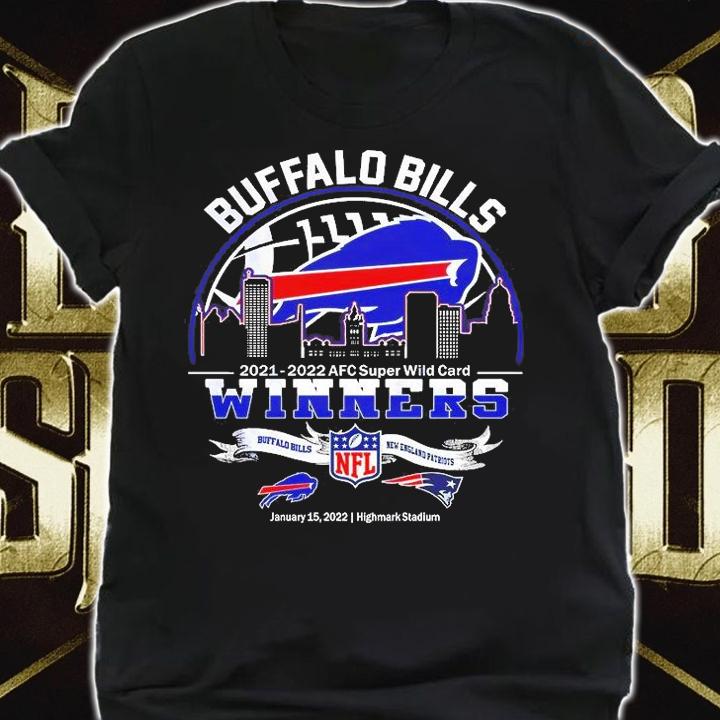 Buffalo Bills 2021 2022 Afc Super Wild Card Winners Buffalo Bills Vs New England Patriots T-Shirt t-shirt shirt