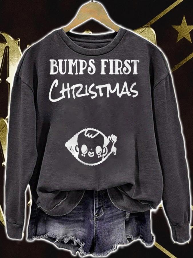 Bumps first Christmas T-shirt t-shirt sweatshirt