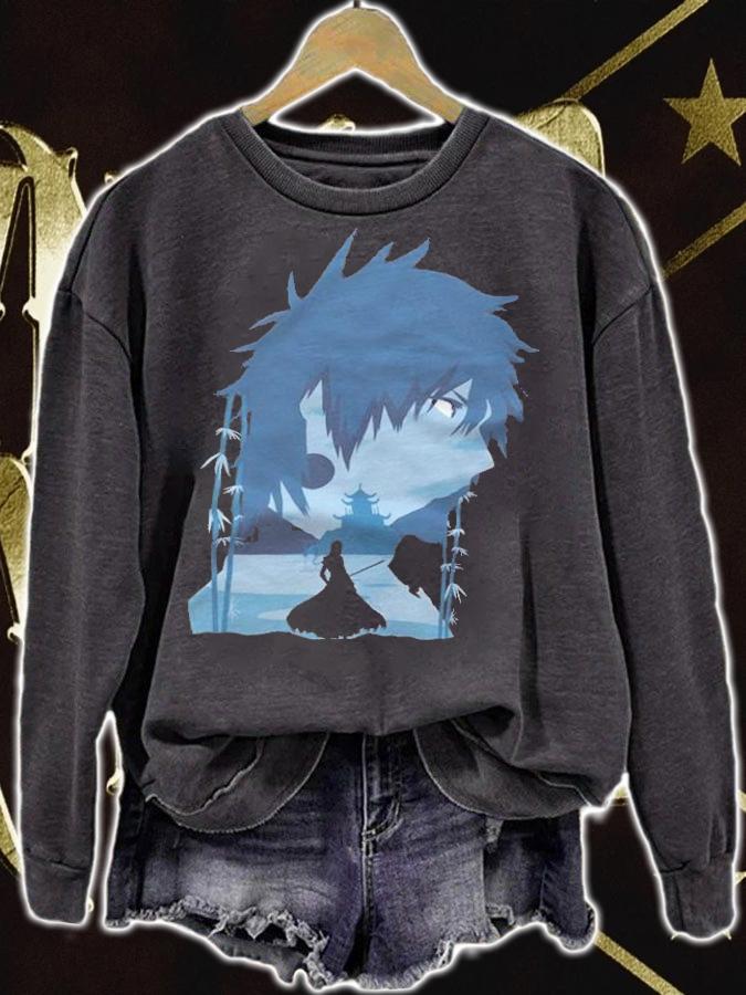 Bleach Kurosaki Ichigo character's shadow T-shirt t-shirt