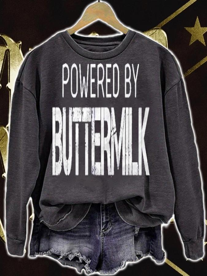 Buttermilk Lover Powered By Buttermilk Shirt t-shirt