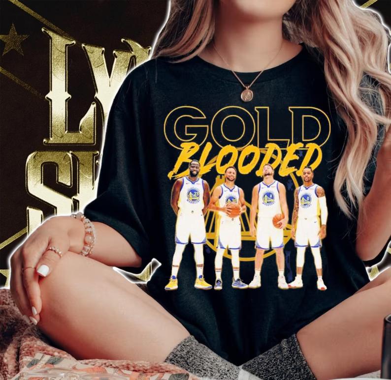 Golden Blooded Warriors Basketball Shirt t-shirt woman shirt