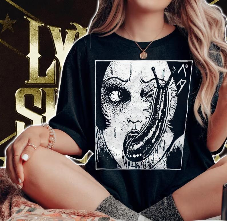 Junji Ito Slug Eye T-shirt t-shirt woman shirt
