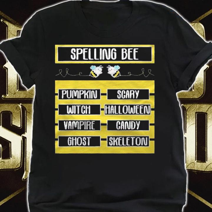 Spelling Bee Pun Halloween Costume For Teachers t-shirt