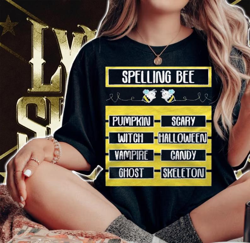 Spelling Bee Pun Halloween Costume For Teachers t-shirt