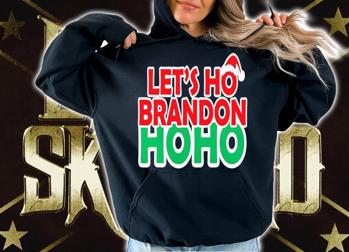 Christmas Let's Ho Brandon Santa Ho Ho Funny Anti Biden T-Shirt t-shirt