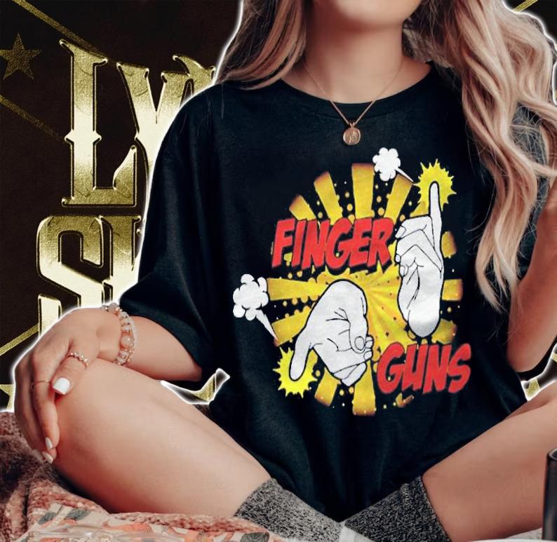 Finger guns T-shirt t-shirt woman shirt