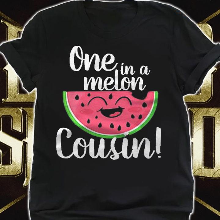 One In A Melon Party Cousin Group Matching First Birthday Shirt t-shirt