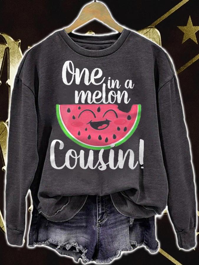 One In A Melon Party Cousin Group Matching First Birthday Shirt t-shirt