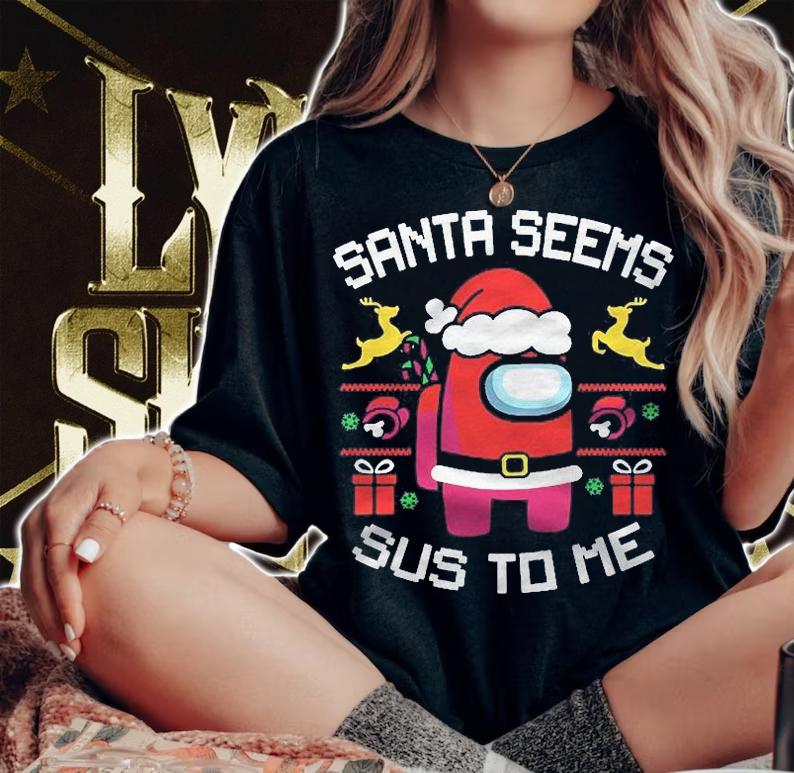 Santa Seems Sus To Me V.2 Classic Shirt t-shirt