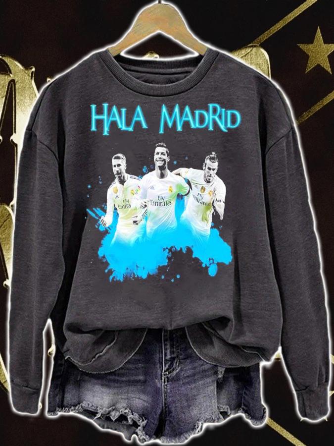 Sergio Ramos Cristiano Ronaldo Gareth Bale Hala Madrid shirt t-shirt