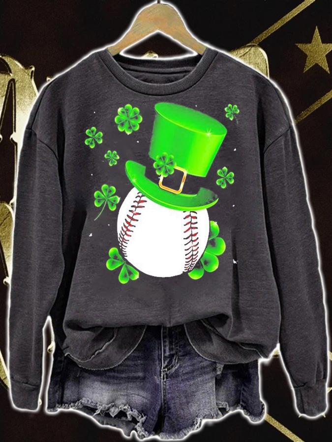 Sport Shamrock Baseball Lover St Patrick's Day T-Shirt t-shirt sweatshirt