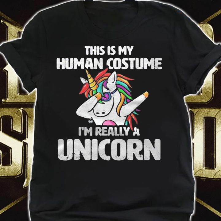 This Is My Human Costume Im Really A Unicorn Funny Cute t-shirt