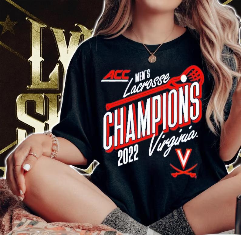 Virginia Cavaliers Navy 2022 ACC Men's Lacrosse Conference Champions shirt t-shirt woman shirt