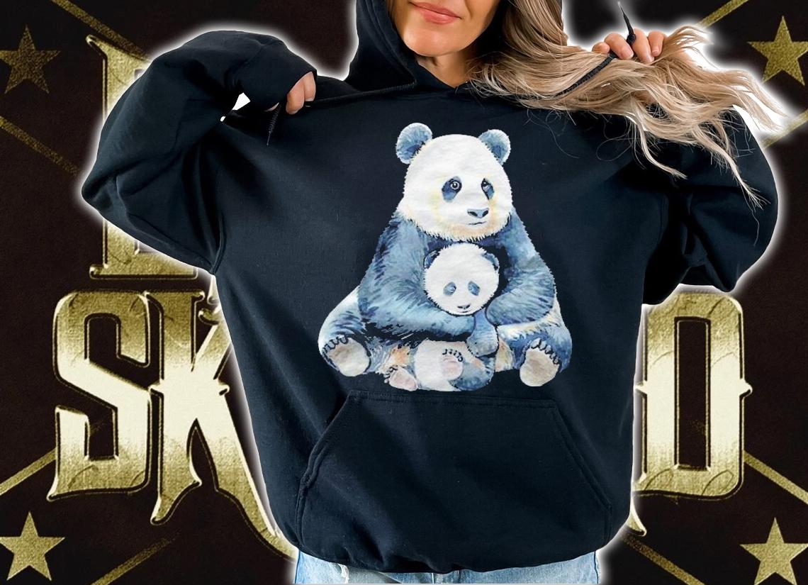 Watercolor Panda Hug Baby Panda Shirt t-shirt