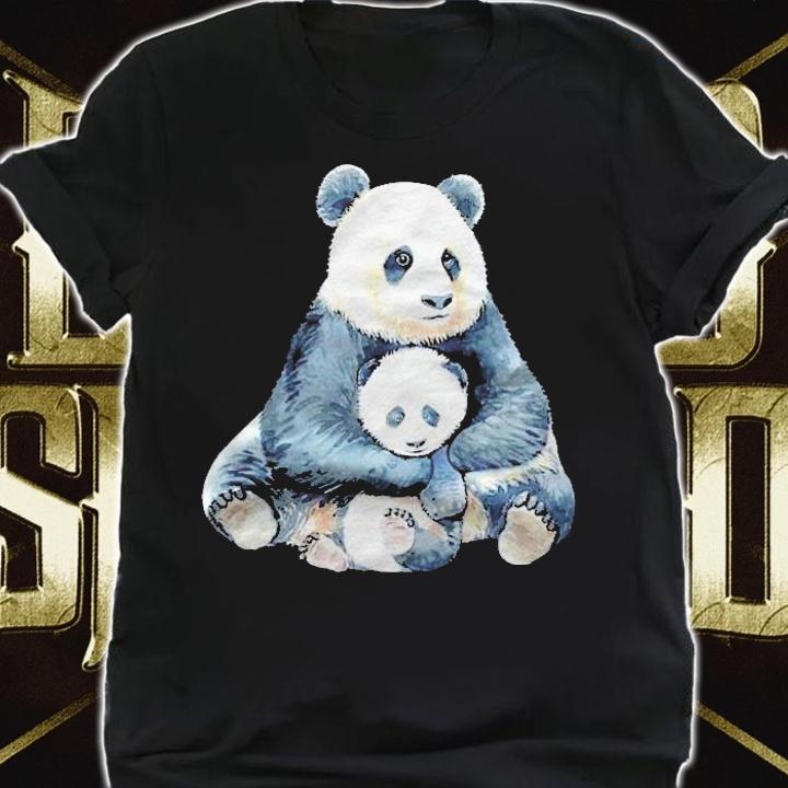 Watercolor Panda Hug Baby Panda Shirt t-shirt