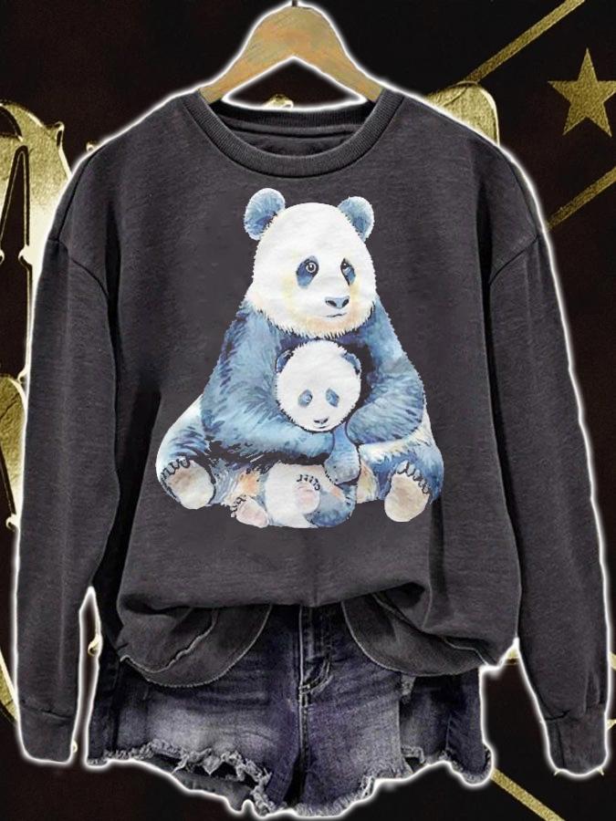 Watercolor Panda Hug Baby Panda Shirt t-shirt