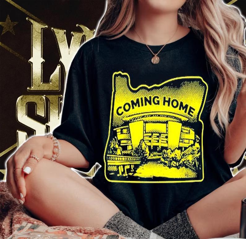 Coming Home Oregon Map T-Shirt t-shirt