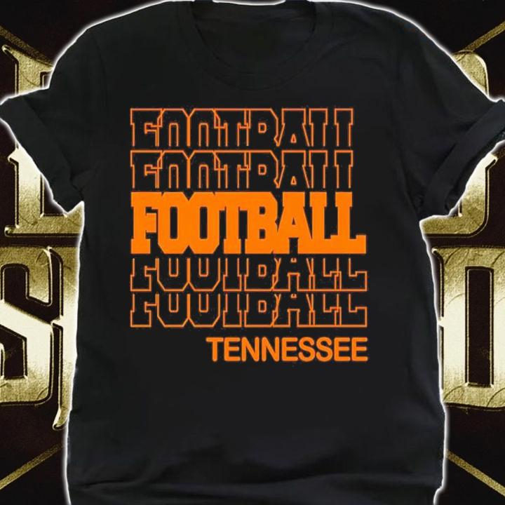 Football Tennessee in Modern Stacked Lettering shirt t-shirt