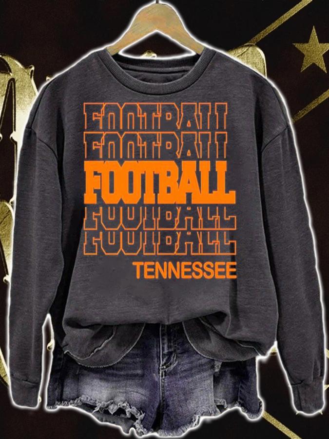 Football Tennessee in Modern Stacked Lettering shirt t-shirt